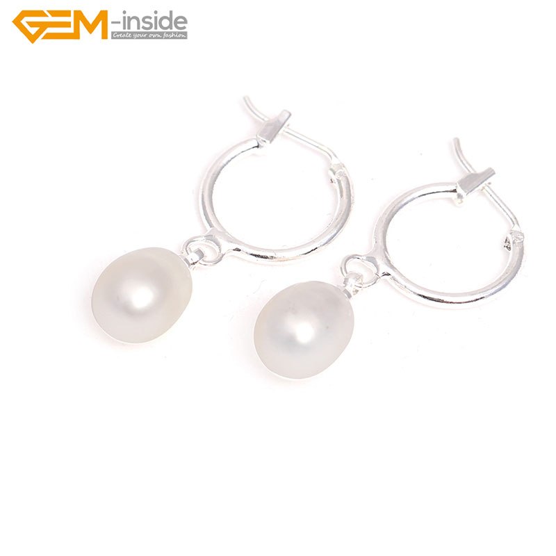 8-10mm Pearl Earrings Stainless Steel Hooks Earrings For Women Trinket For Girl Jewelry Gift