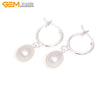 8-10mm Pearl Earrings Stainless Steel Hooks Earrings For Women Trinket For Girl Jewelry Gift
