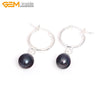 8-10mm Pearl Earrings Stainless Steel Hooks Earrings For Women Trinket For Girl Jewelry Gift