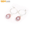 8-10mm Pearl Earrings Stainless Steel Hooks Earrings For Women Trinket For Girl Jewelry Gift