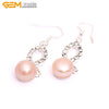 9-10mm Pearl Earrings Stainless Steel Hooks Earrings For Women Trinket For Girl Jewelry Gift