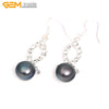 9-10mm Pearl Earrings Stainless Steel Hooks Earrings For Women Trinket For Girl Jewelry Gift