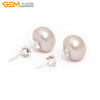 9mm 10mm 10.5mm Pearl Earrings Stainless Steel Hooks Earrings For Women Trinket For Girl Jewelry Gift