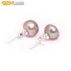 9mm 10mm 10.5mm Pearl Earrings Stainless Steel Hooks Earrings For Women Trinket For Girl Jewelry Gift