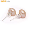 9mm 10mm 10.5mm Pearl Earrings Stainless Steel Hooks Earrings For Women Trinket For Girl Jewelry Gift