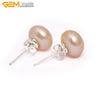 9mm 10mm 10.5mm Pearl Earrings Stainless Steel Hooks Earrings For Women Trinket For Girl Jewelry Gift
