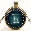 Gemini Necklace Pendant for Women Girl Unisex Necklace Jewelry