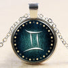 Gemini Necklace Pendant for Women Girl Unisex Necklace Jewelry