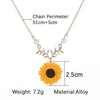 Genshin Impact Sunflower Pendant Necklace For Women Creative Imitation Pearls Jewelry Leave Necklaces Clothes Accessories