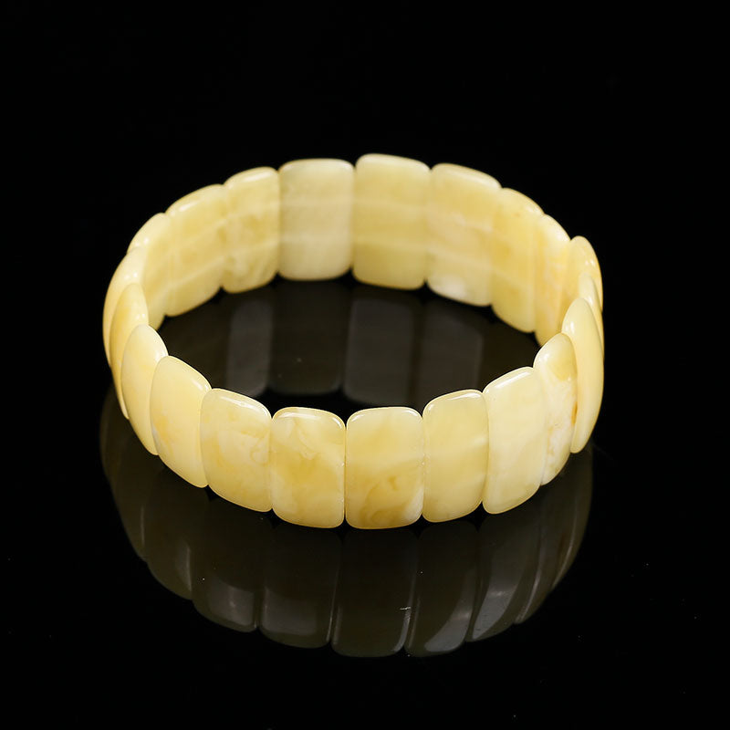 Genuin Nice guy original pure natural amber beeswax diy hand string bracelet bead pendant original stone polished female custom