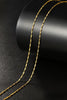 Genuine 14k Gold Color Necklace For Women Water Wave Chain Snake Bone/starry/Cross Chain 18 inches Necklace Pendant Fine Jewelry
