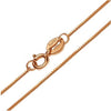 Genuine 18K Solid Rose Gold Yellow Gold White Gold Fashion Box Chain Necklaces For Women Wedding Size 0.6mm Length 45cm