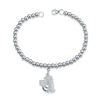 Genuine 925 Sterling Silver Cute Twelve Animal Style Bracelet Woman Round Bead Chain Fashion Jewelry Bracelet
