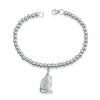 Genuine 925 Sterling Silver Cute Twelve Animal Style Bracelet Woman Round Bead Chain Fashion Jewelry Bracelet