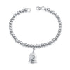 Genuine 925 Sterling Silver Cute Twelve Animal Style Bracelet Woman Round Bead Chain Fashion Jewelry Bracelet