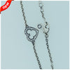 Genuine 925 Sterling-Silver-Jewelry Mouse Silhouette Silver Bracelets DIY Jewelry for Women FLB013