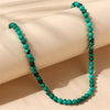 Genuine Malachite Crystal Necklace for Men/women 6mm Bead Size Handmade in China,protection Stone Green Malachite Choker