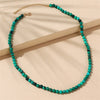 Genuine Malachite Crystal Necklace for Men/women 6mm Bead Size Handmade in China,protection Stone Green Malachite Choker