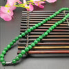 Genuine Natural Green 8-10mm Beads Necklace Jadeite Jewelry Charm Accessories Lucky Amulet Gifts for Women Her Men