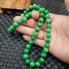 Genuine Natural Green 8-10mm Beads Necklace Jadeite Jewelry Charm Accessories Lucky Amulet Gifts for Women Her Men