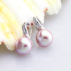 Genuine Natural Pearl earrings for women,925 silver earrings jewelry daughter birthd black pearl earrings stone