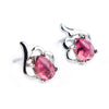 Genuine Natural Tourmaline Quartz Crystal Earrings For Women Lady Charms 925 Sterling Silver Jewelry Earring