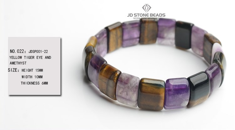 Genuine red agate yellow tiger eye mixed color stone trendy hand ring Bracelets Wholesale Energy Stone Bracelets bangle Jewelry