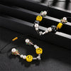 Geometric Beads Hip Hop Necklaces Jewelry For Women Pearl Smiley Skull Rope Adjustable Choker Necklace Punk Harajuku New