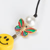 Geometric Beads Hip Hop Necklaces Jewelry For Women Pearl Smiley Skull Rope Adjustable Choker Necklace Punk Harajuku New