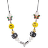 Geometric Beads Hip Hop Necklaces Jewelry For Women Pearl Smiley Skull Rope Adjustable Choker Necklace Punk Harajuku New