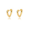 Geometric Heart Earrings For Women Girls Stainless Steel Lover Couple Hoop Earrings 2023 Trend Jewerly Accessories Mujer Brincos