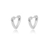 Geometric Heart Earrings For Women Girls Stainless Steel Lover Couple Hoop Earrings 2023 Trend Jewerly Accessories Mujer Brincos