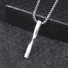 Geometric Long Twist-Shaped Pendant Men's and Women's Necklaces Metal Accessories Party Jewelry Three Colors