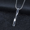 Geometric Long Twist-Shaped Pendant Men's and Women's Necklaces Metal Accessories Party Jewelry Three Colors