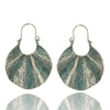Geometric earrings Vintage antique green red hanging earring statement jewelry Retro bohemian ethnic indian earrings for women
