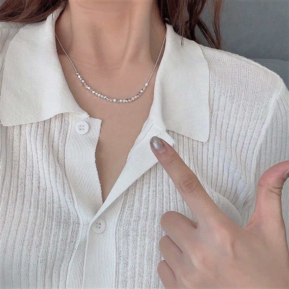 Geometry Diamond Necklaces Women's Neck Chain Necklace  Quality Jewelry Accessories  GaaBou Jewellery