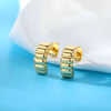 Geometry Earrings for Women Vintage Ladies Couple Earring 2023 Trend Koeran Stainless Steel Wedding Band Jewelry Gift