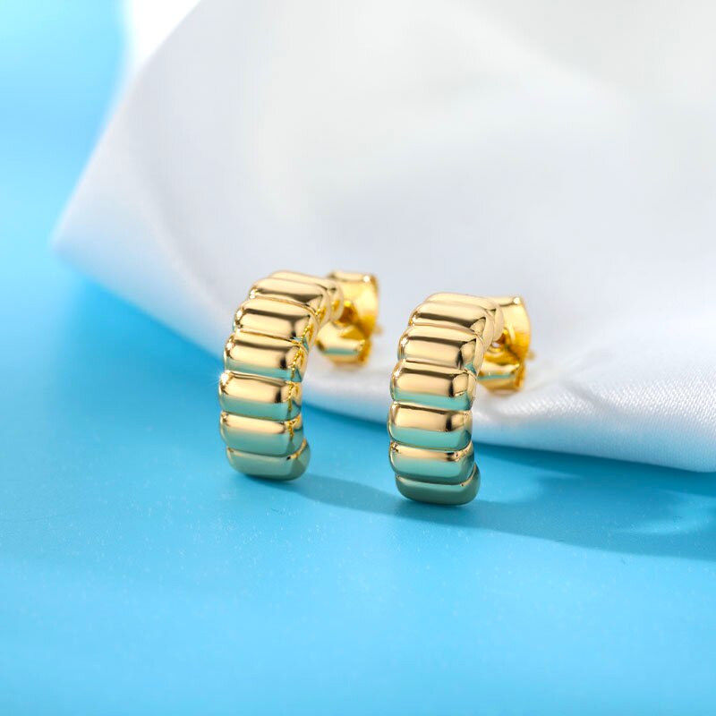 Geometry Earrings for Women Vintage Ladies Couple Earring 2023 Trend Koeran Stainless Steel Wedding Band Jewelry Gift