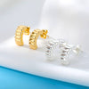 Geometry Earrings for Women Vintage Ladies Couple Earring 2023 Trend Koeran Stainless Steel Wedding Band Jewelry Gift
