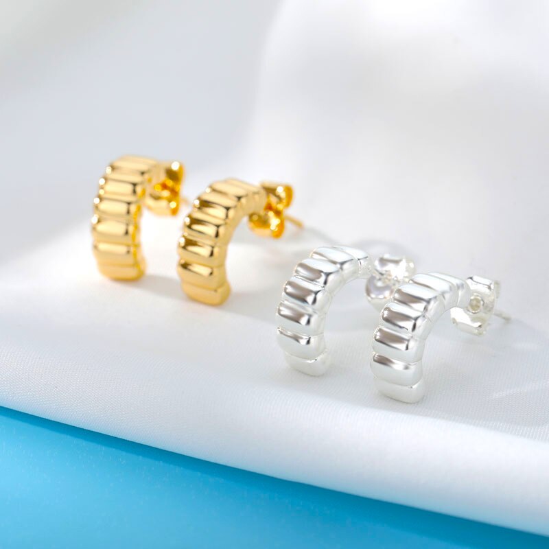 Geometry Earrings for Women Vintage Ladies Couple Earring 2023 Trend Koeran Stainless Steel Wedding Band Jewelry Gift