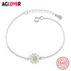 Geometry Genuine Mystical Purple CZ Crystal Bracelet Solid 925 Sterling Silver Vintage Gift For Women Jewelry