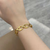 Geometry Letter B Chain Gold Women's bracelet Homme Jewelry Trend 2022  Punk Accessories  Gift Female Christmas GaaBou
