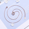 Geometry Necklace For Women Round Ring Pendant 925 Stamp Korean  Quality Jewelry Aesthetic Accessories GaaBou