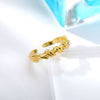 Geometry Twisted Open Rings For Women Stainless Steel Gold  Color Female Finger Ring 2023 Trend Aesthetic Jewelry anillos