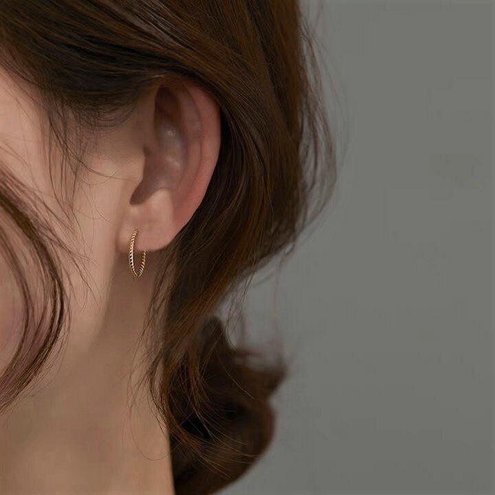 Geometry Zircon Hoops Women Small Black Earrings 2022 Trend Vintage  Jewelry Accessories  Christmas