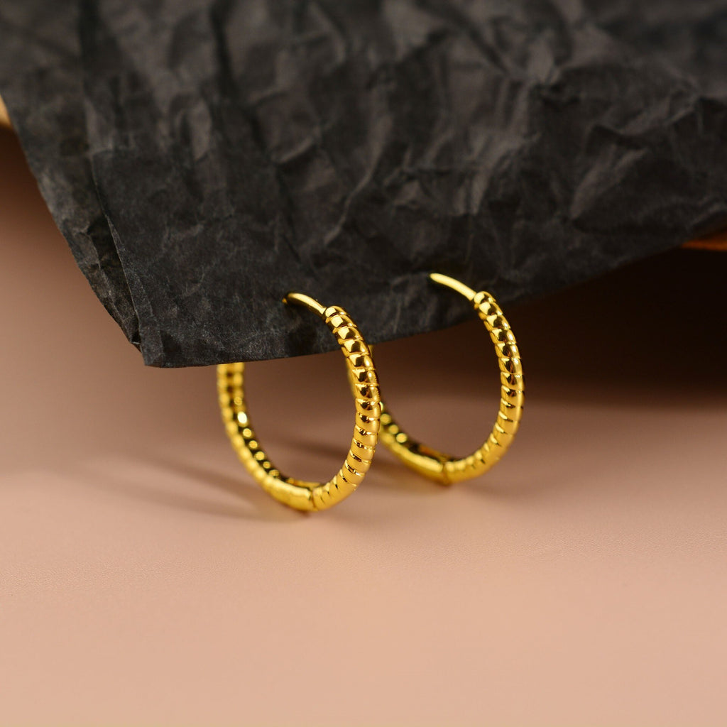 Geometry Zircon Hoops Women Small Black Earrings 2022 Trend Vintage  Jewelry Accessories  Christmas