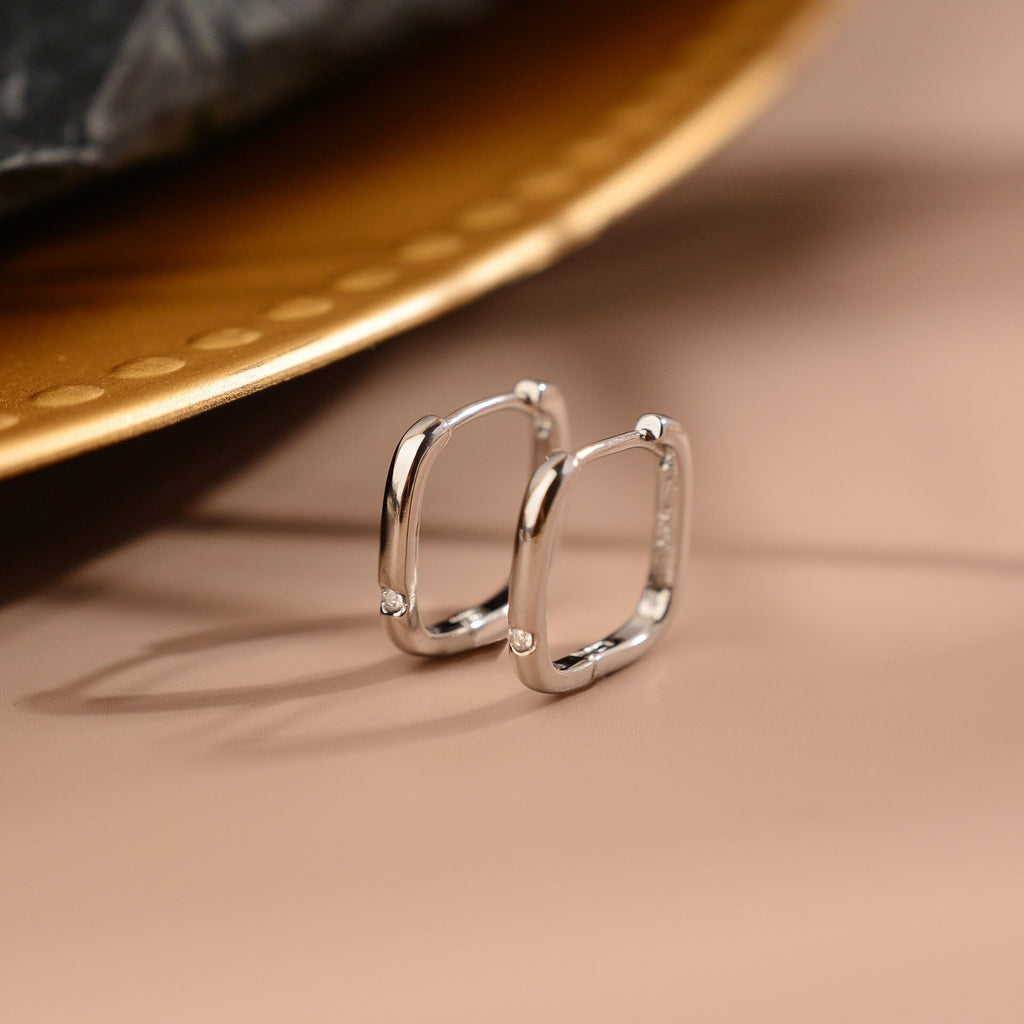 Geometry Zircon Hoops Women Small Black Earrings 2022 Trend Vintage  Jewelry Accessories  Christmas