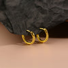 Geometry Zircon Hoops Women Small Black Earrings 2022 Trend Vintage  Jewelry Accessories  Christmas