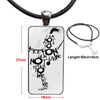 Gerard Way My Chemical Romance Mcr Rock For Girls Gifts Glass Pendant Necklace Handmade Half Pendant Rectangle Necklace