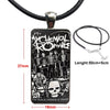 Gerard Way My Chemical Romance Mcr Rock For Girls Gifts Glass Pendant Necklace Handmade Half Pendant Rectangle Necklace